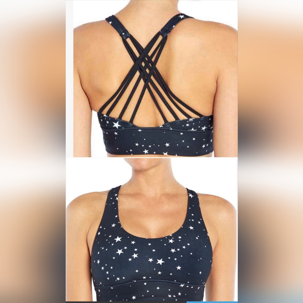 Wildfox Black and White Star Sports Bra